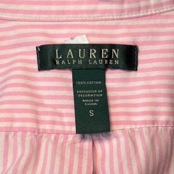 Ralph Lauren Button Down Sleep Shirt Sz S - Picture 2 of 11